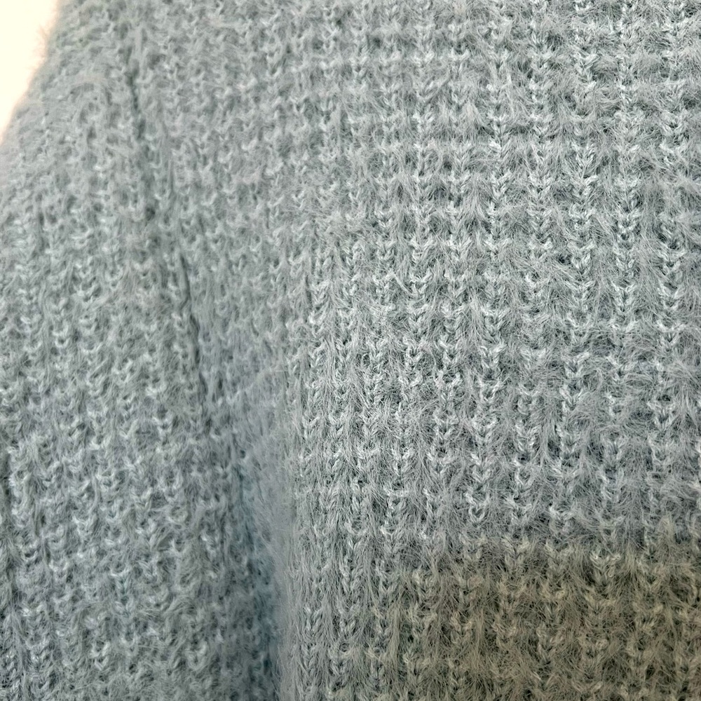 CLEARANCE Women’s Light Blue Fuzzy Sweater! - Picture 5 of 5